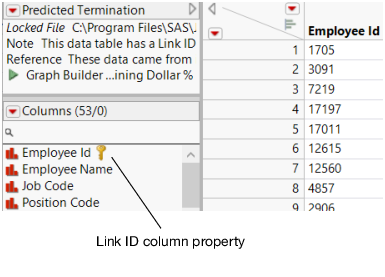Link ID Column Property