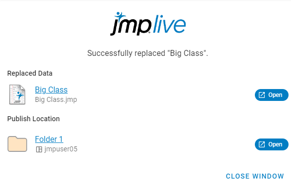 Publish Status for Updating a Data Table