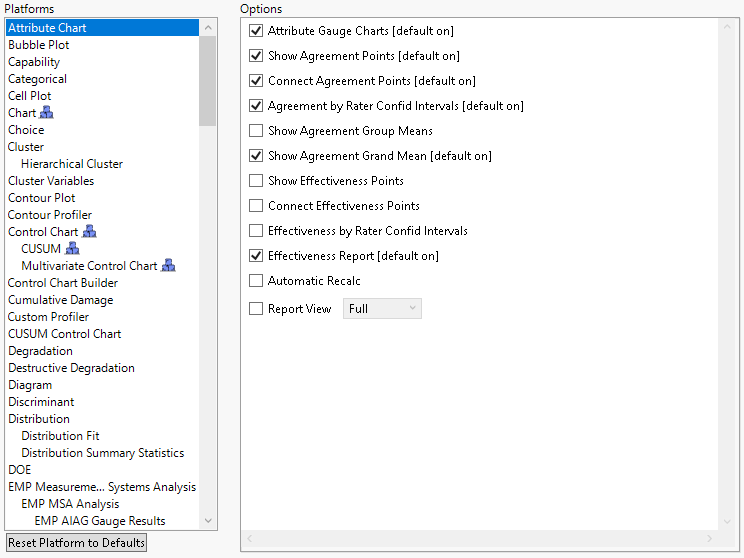 Platforms Preferences
