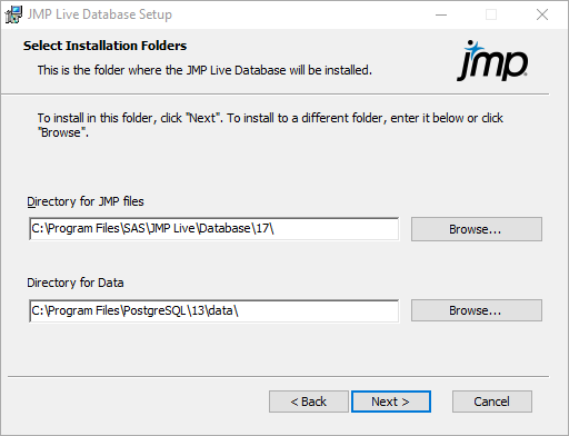 Specify Installation Folders