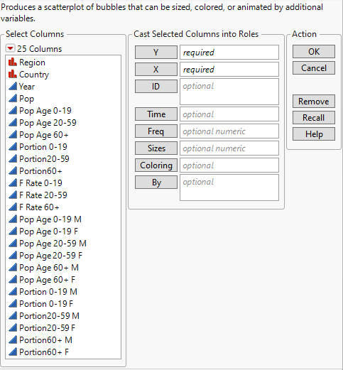 The Bubble Plot Launch Window