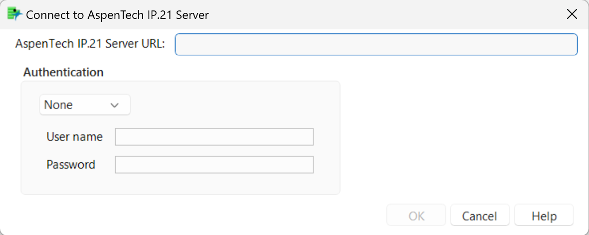 Connect to IP.21 Server