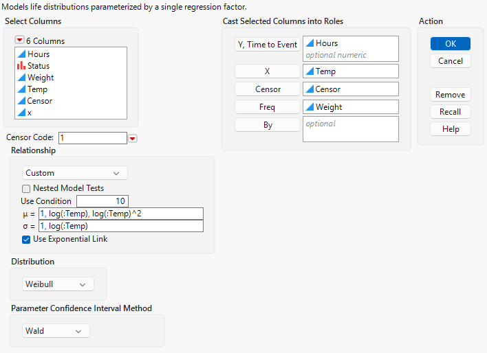 Custom Relationship Specification in Fit Life by X Launch Window