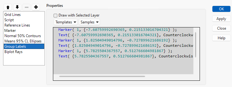 Example of JSL That Creates Group Labels