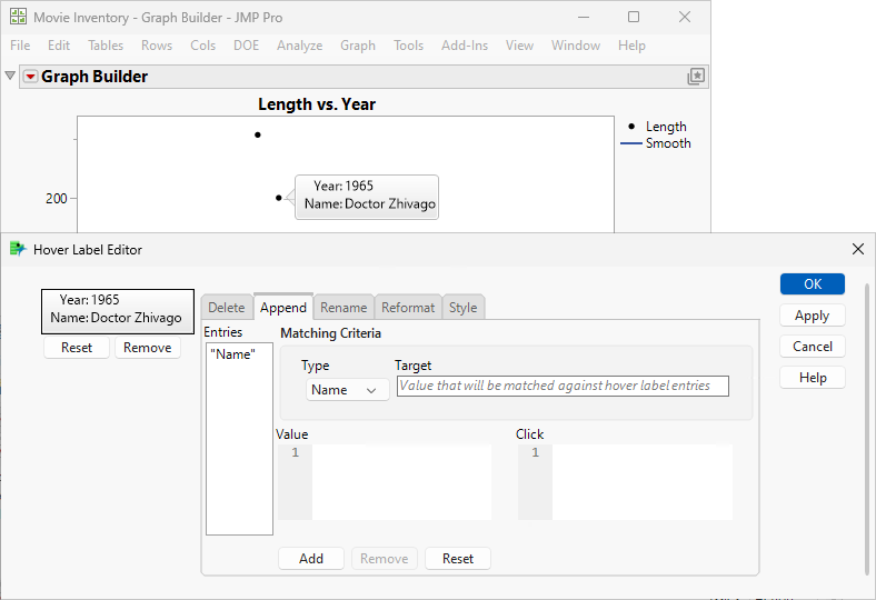 Hover Label with Name Added