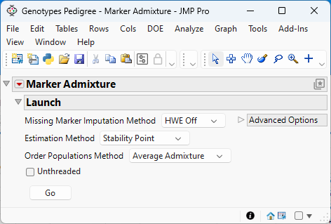 The Marker Admixture - Launch window