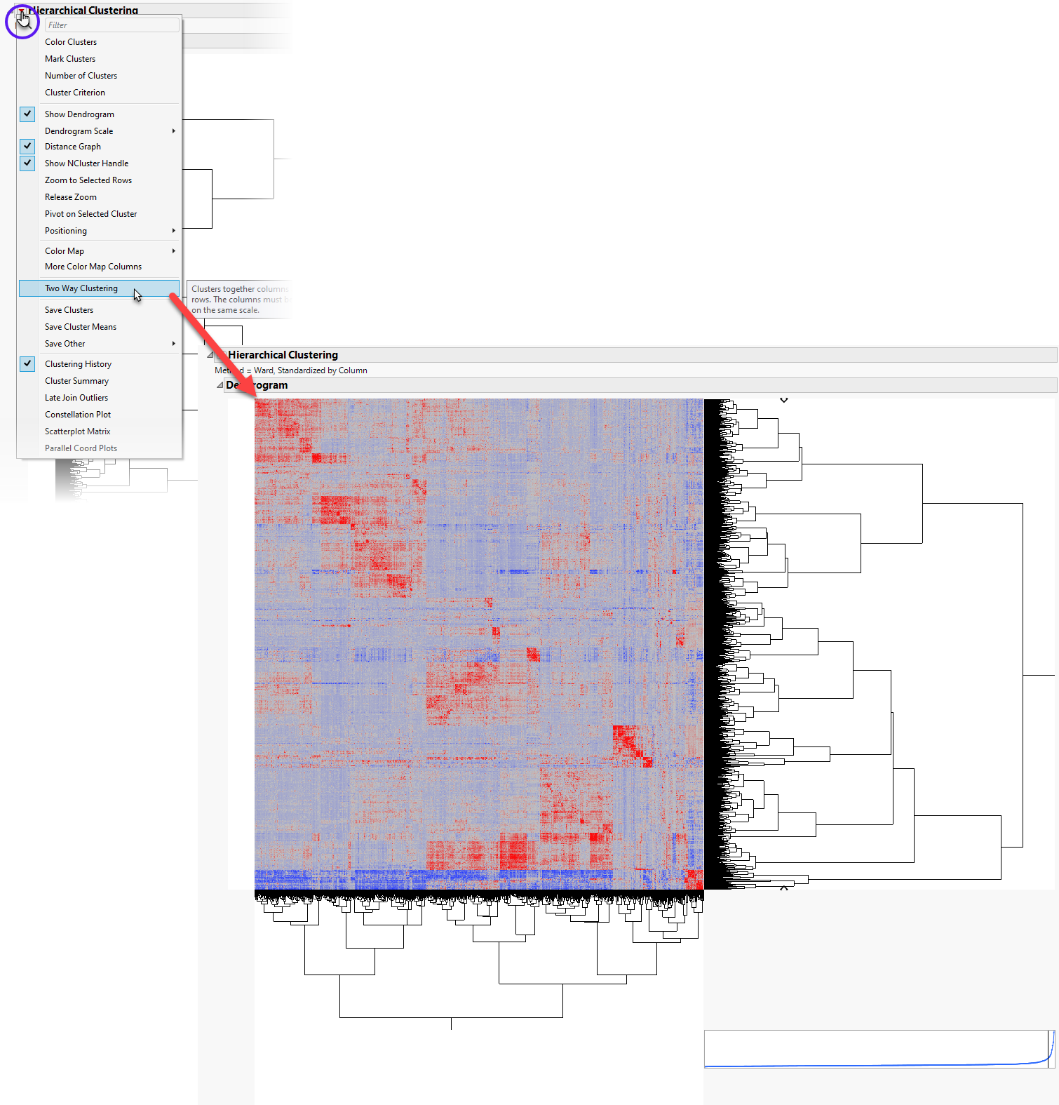 Example of the Marker Relatedness Platform: Two Way Clustering