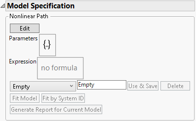 Initial Nonlinear Model Specification Report