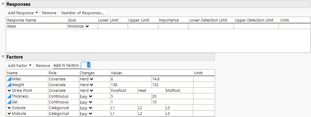 Responses and Factors