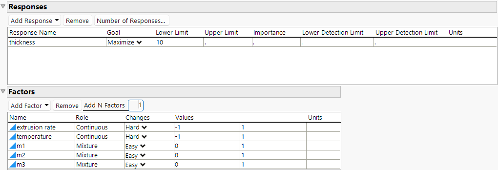Responses and Factors