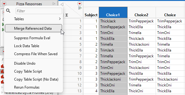 Merging Referenced Data