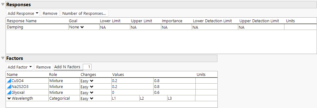 Responses and Factors