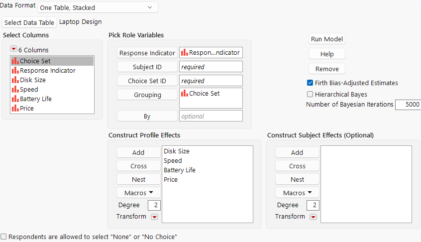 Choice Model Launch Window