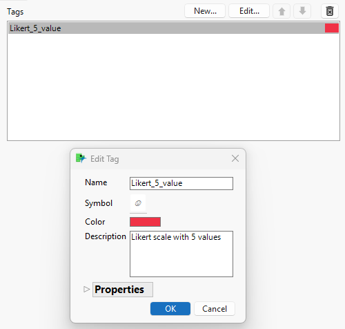 Column Tags Preferences