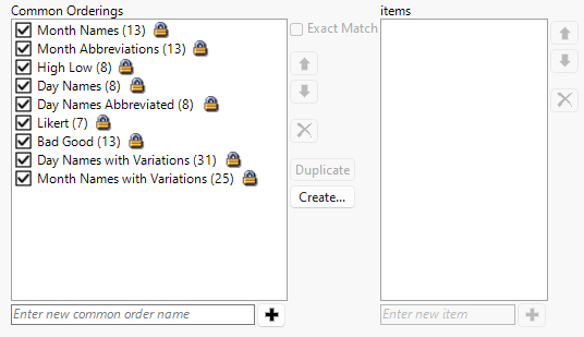 Value Order Preferences