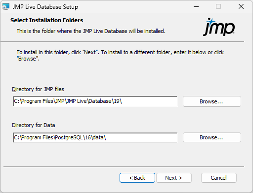 Specify Installation Folders