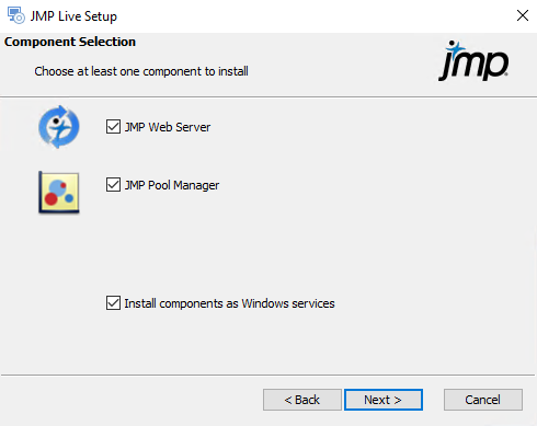 Component Selection Window