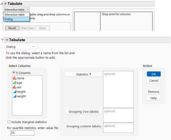 Using the Dialog Interface