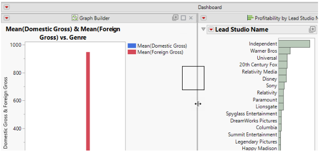 Resizing panels in a Running Dashboard