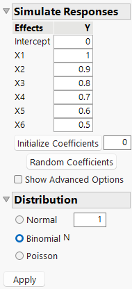 Completed Simulate Responses Window