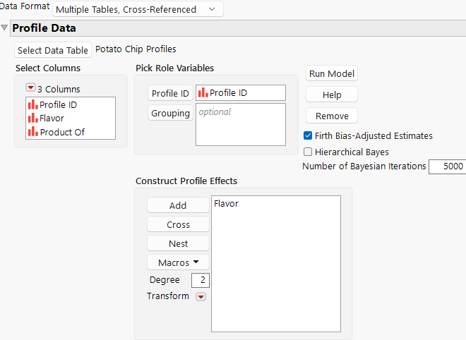 Complete Profile Data Outline