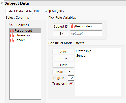 Completed Subject Data Outline