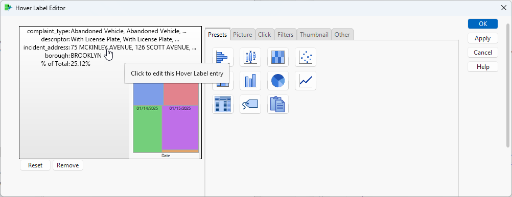 Interactively Edit a Hover Label
