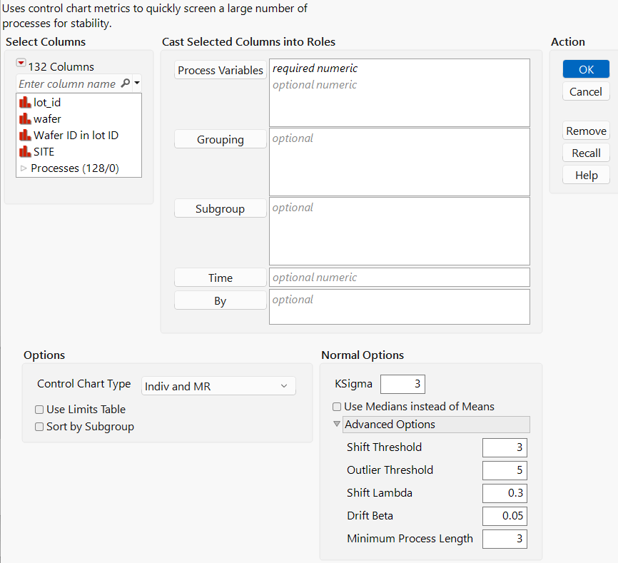 Process Screening Launch Window
