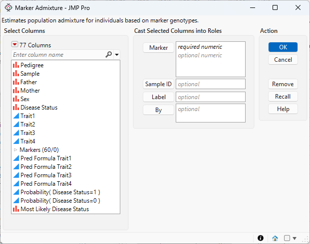 The Marker Admixture Launch Window