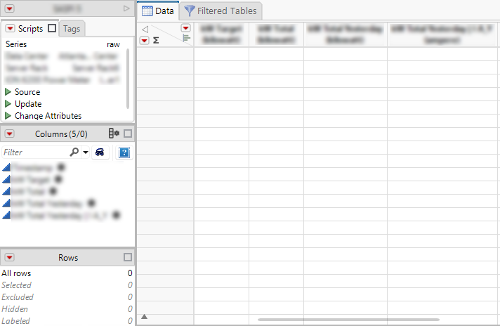 Imported Table from PI Server Import