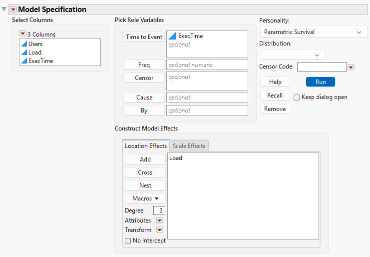The Fit Parametric Survival Launch Window
