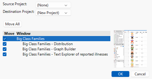 Move Windows To/From Project