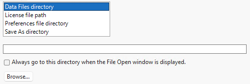 File Locations Preferences