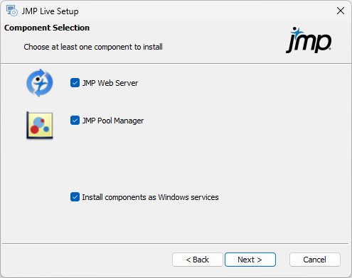 Component Selection Window