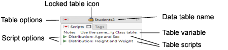 Example of a Table Panel