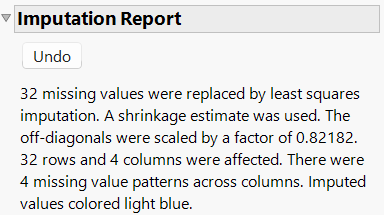 Imputation Report