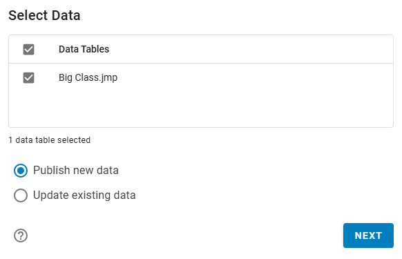 Select the Data