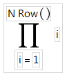 Example of the Product Function