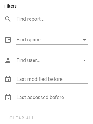 Filters to Find Outdated Report Posts