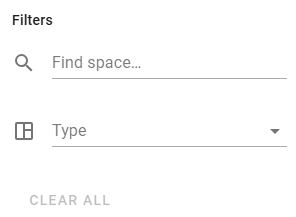 Filters to Find Empty Spaces Filters to Find Empty Spaces