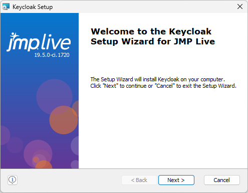 Keycloak Welcome Window