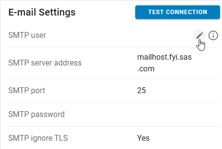 Edit E-mail Settings