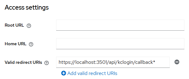 Add a Valid Redirect URI