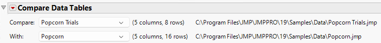 Basic Information about Data Tables