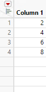 Example of a Sequence of Data