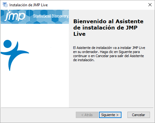 JMP Live Setup Wizard