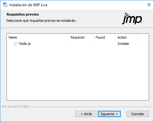 Select Prerequisites to Install