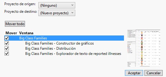 Move Windows To/From Project