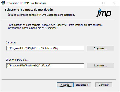 Specify Installation Folders