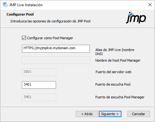Configurar Pool Manager